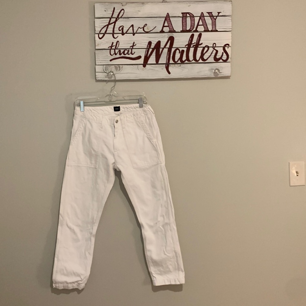 Edwin white jeans.